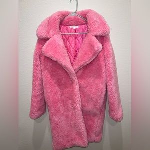 Hot & Delicious pink teddy coat - Medium